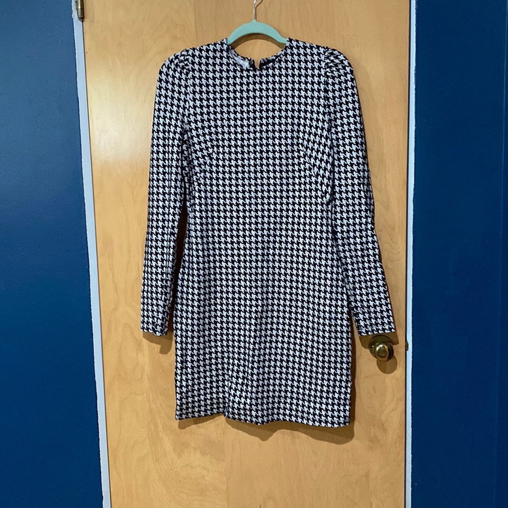 WhoWhatWear Houndstooth Sheath Dress